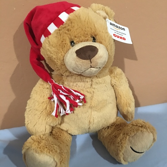 Gund Holiday Santa Teddy Bear Super Plush Soft Limited Edition Stuffed Animal - Picture 1 of 8
